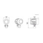 Faro auxiliar LED DENALI DM DataDim™