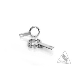 DENALI Forks Tubes Light Mount Ø39-49mm Chrome