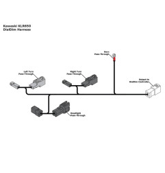 Adaptateur câble DENALI DialDim Plug & Play - Kawasaki KLR 650