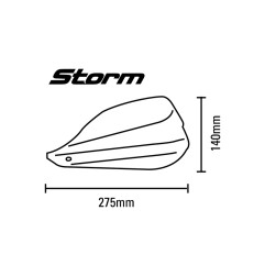 Kit de paramanos BARKBUSTERS STORM HOLLOW universal Color negro para SUZUKI GSX-S 1000 y HUSQVARNA VITPILEN 701 de 2015 a 2024