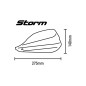 Kit de paramanos BARKBUSTERS STORM HOLLOW universal Color negro para SUZUKI GSX-S 1000 y HUSQVARNA VITPILEN 701 de 2015 a 2024