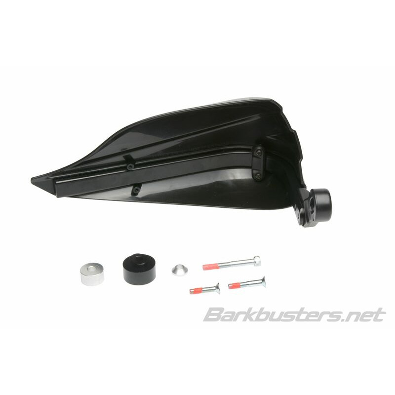 BARKBUSTERS Storm Handguard Kit Single Point Bar End Black for KAWASAKI, KTM, ROYAL ENFIELD and YAMAHA 2017-2024