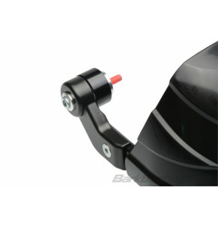 BARKBUSTERS Storm Hanguads Set Einpunkt-Klemmhalterung-Lenkerende Schwarz für KAWASAKI, KTM, ROYAL ENFIELD und YAMAHA 2017-2024