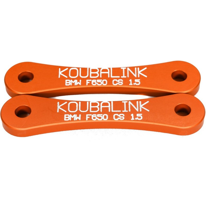 Kit de bajada KOUBALINK 38.1 mm BMW F650CS - naranja