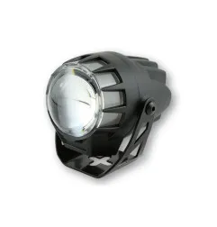 HIGHSIDER pro 45 mm Headlight Dual-Stream LED Black E-Approved (1pc) for YAMAHA, HONDA, KAWASAKI and SUZUKI 1971-2025