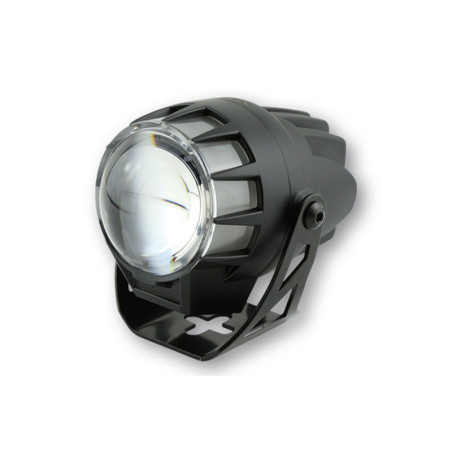 HIGHSIDER pro 45 mm Headlight Dual-Stream LED Black E-Approved (1pc) for YAMAHA, HONDA, KAWASAKI and SUZUKI 1971-2025