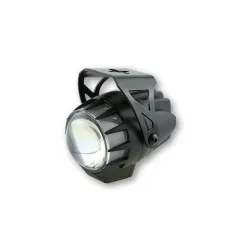 HIGHSIDER pro 45 mm Headlight Dual-Stream LED Black E-Approved (1pc) for YAMAHA, HONDA, KAWASAKI and SUZUKI 1971-2025