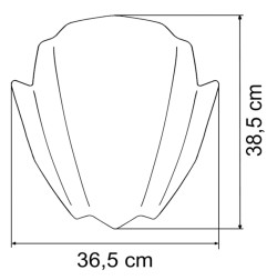 Bulle universel MRA Racing RNB pour motos naked pour HONDA VT 1100 C SHADOW, SUZUKI GN 125, KAWASAKI VULCAN 750 et DUCATI 400