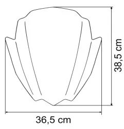 MRA Racing-Screen for Naked-Bikes "RNB" for HONDA VT 1100 C SHADOW, SUZUKI GN 125, KAWASAKI VULCAN 750 and DUCATI 400 1955-2025