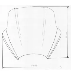 Pantalla MRA Speed Screen para HONDA VT 1100 C SHADOW, SUZUKI GN 125, KAWASAKI VULCAN 750 y DUCATI 400 de 1955 a 2025