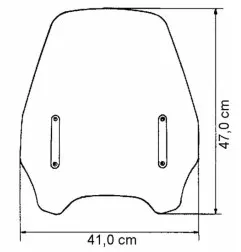 Pantalla MRA para SUZUKI GN 125, HONDA VT 1100 C SHADOW, KAWASAKI VULCAN 750 y DUCATI 400 de 1955 a 2025