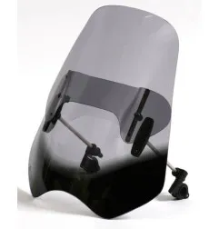 Pantalla MRA altura regulable, ahumado para SUZUKI GN 125, HONDA VT 1100 C SHADOW, KAWASAKI VULCAN 750 y DUCATI 400