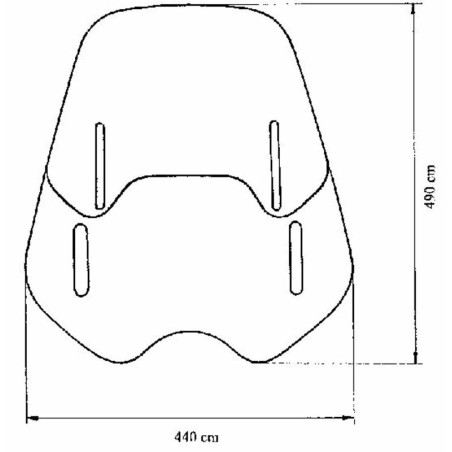 Pantalla MRA altura regulable, ahumado para SUZUKI GN 125, HONDA VT 1100 C SHADOW, KAWASAKI VULCAN 750 y DUCATI 400
