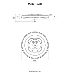 Tête standard QUAD LOCK MAG