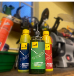 Lubrifiant vert biodégradable SCOTTOILER pour graisseur de chaîne électronique - 125 ml