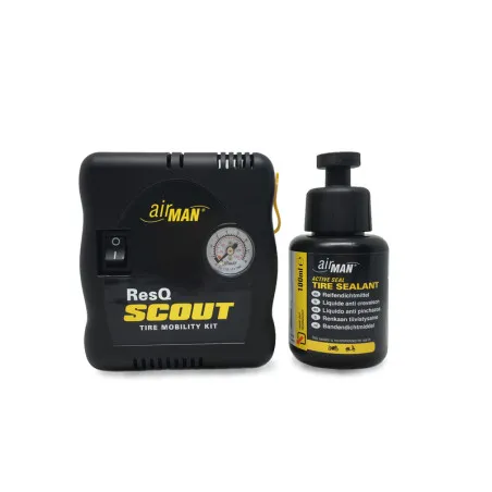 Kit mini-compresseur + bombe anticrevaison AIRMAN ResQ Scout