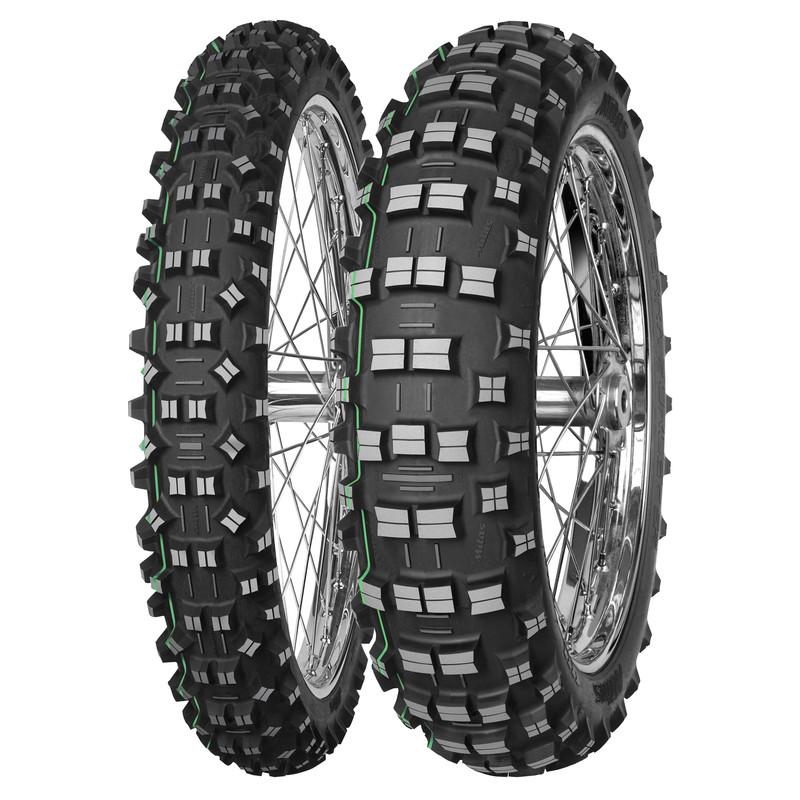 Neumático de enduro MITAS TERRA FORCE-EF 140/80-18 70R TT SUPER LIGHT GREEN trasero