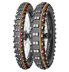 Motocross-Reifen MITAS TERRA FORCE-MX SM 80/100-21 NHS 51M TT SOFT TO MEDIUM RED YELLOW vorne