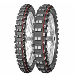 Motocross-Reifen MITAS TERRA FORCE-MX MH 90/100-12 NHS 46M TT PIT CROSS RED hinten