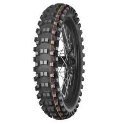 Neumático de motocross MITAS TERRA FORCE-MX SM 70/100-10 (2.50-10) 41M TT SOFT MEDIUM TERRAIN RED YELLOW NHS trasero