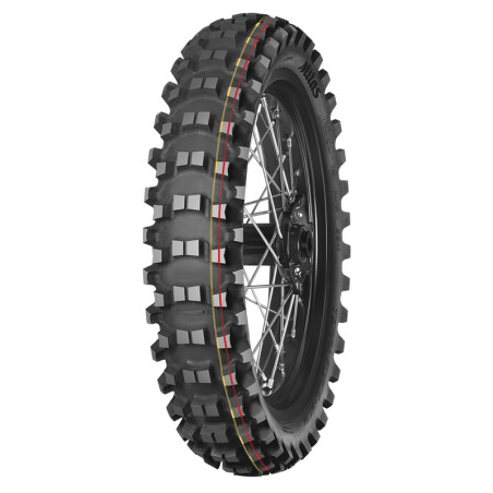 Neumático de motocross MITAS TERRA FORCE-MX SM 70/100-10 (2.50-10) 41M TT SOFT MEDIUM TERRAIN RED YELLOW NHS trasero