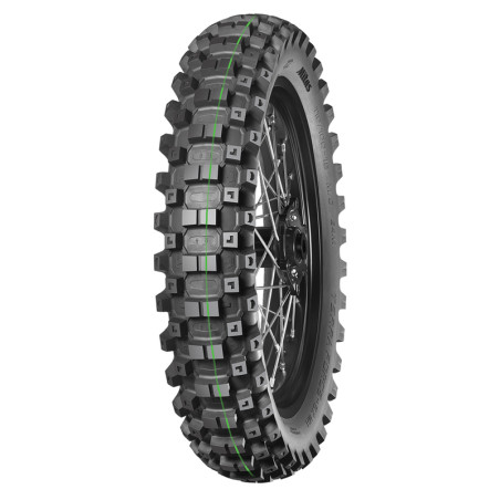 Neumático de enduro MITAS TERRA FORCE-EX MH 110/100-18 64M TT SUPER LIGHT (MH TERRAIN) GREEN trasero