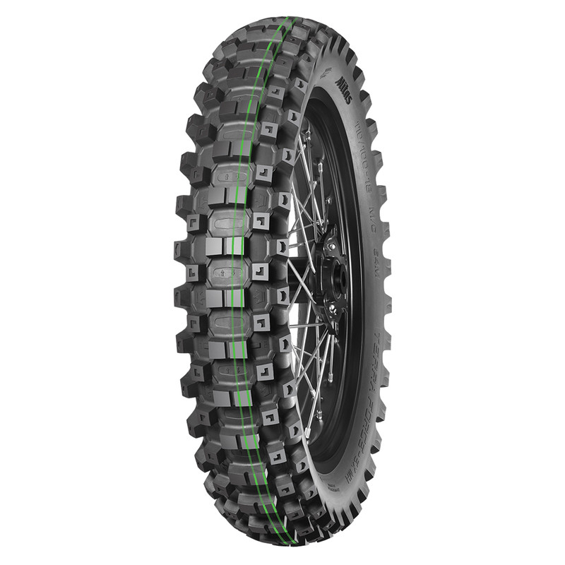 Neumático de enduro MITAS TERRA FORCE-EX MH 110/100-18 64M TT SUPER SOFT (MH TERRAIN) 2 GREEN trasero