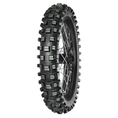 Pneu enduro MITAS TERRA FORCE-EX XT 120/90-18 65M TT SUPER LIGHT (XTREME TERRAIN) GREEN arrière