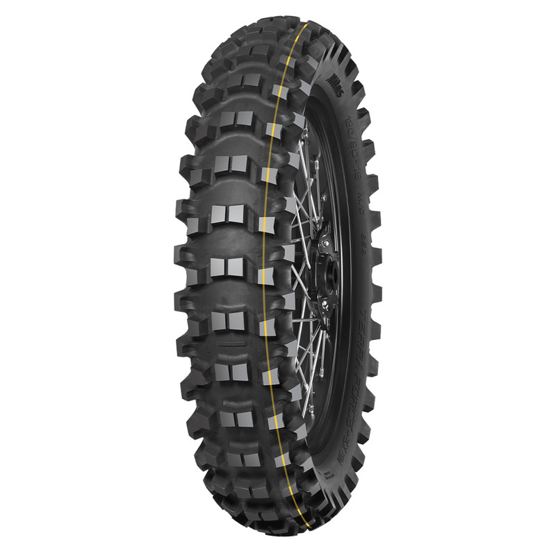 Enduro tyre MITAS TERRA FORCE-EX XT 120/90-18 65M TT SUPER (XTREME TERRAIN) YELLOW rear
