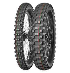 Pneu motocross MITAS TERRA FORCE-MX MH 110/90-19 NHS 62M TT MEDIUM TO HARD RED GREEN arrière