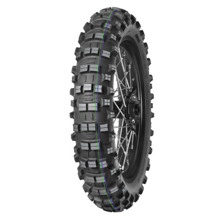 Enduro-Reifen MITAS TERRA FORCE-EF 140/80-18 70R TT ULTRA LIGHT GREEN PURPLE hinten