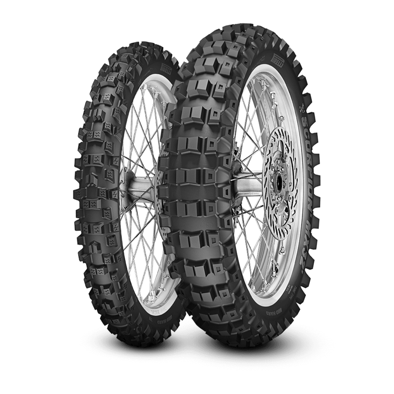 Pneu motocross PIRELLI SCORPION MX32 MID HARD F 70/100-19 NHS 42M TT avant