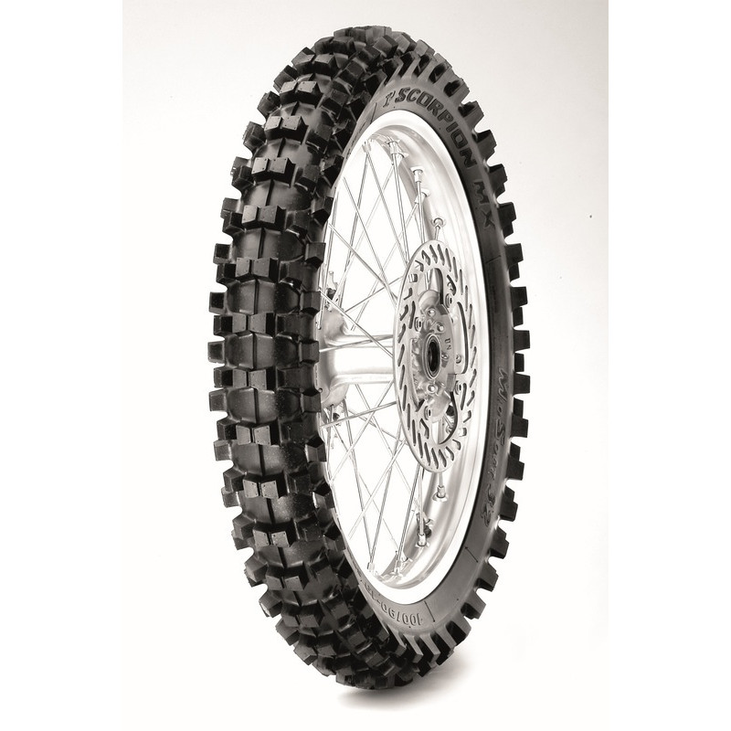 Pneu motocross PIRELLI SCORPION MX32 MID SOFT 90/100-16 NHS 51M arrière