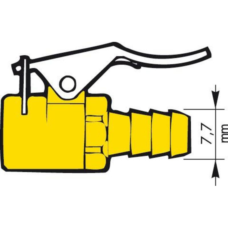 Conector inflador de válvulas PROVAC tipo Schrader