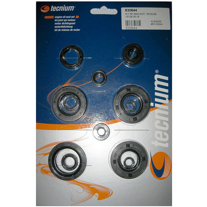 TECNIUM Engine Oil Seals Set for YAMAHA YZ 125 2005-2006