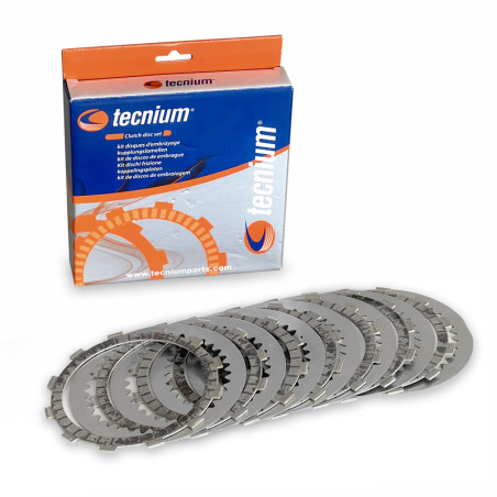 Kit de discos + separadores de embrague TECNIUM para SUZUKI TS 125 de 1971 a 1978