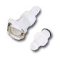 Raccord rapide d'essence MOTION PRO simple blocage blanc - diamètre au choix