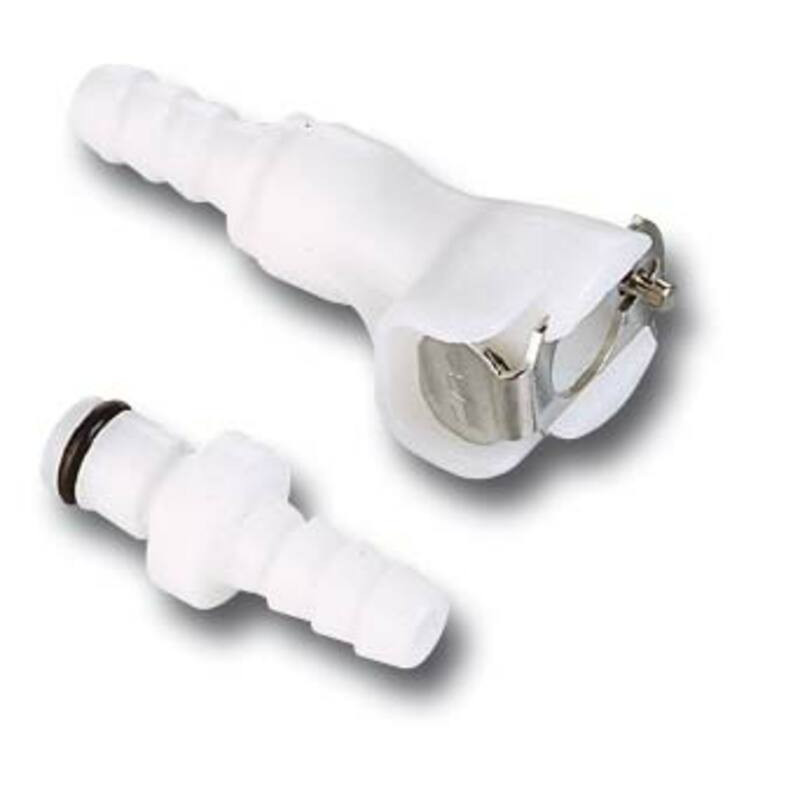 Racor rápido de gasolina MOTION PRO de bloqueo simple, blanco - diámetro a elegir