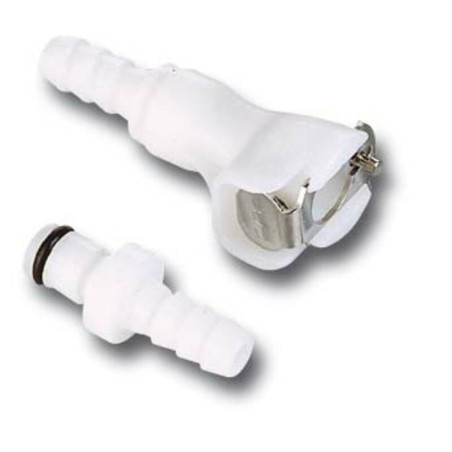 MOTION PRO Quick Connector Ø8mm Single Shut Off White