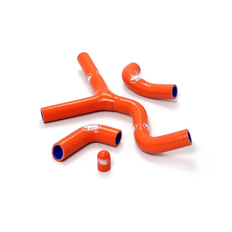 SAMCO Kühlerschlauch-Kit, 4-teilig Typ Y für KTM EXC 450, EXC 520, EXC 525, SX 450, SX 525 2001-2008