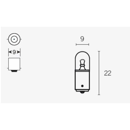 Lámpara TECNIUM posición 6V 4W - 10 uds