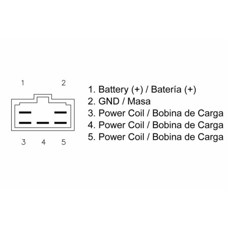 Regulador TECNIUM by DZE MOSFET para APRILIA MXV 450, SUZUKI DR 650 SE, YAMAHA XT 660 y DERBI TERRA 125 de 1996 a 2015