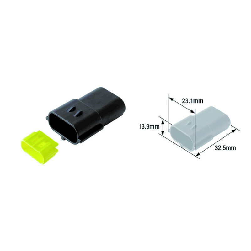 TOURMAX Electrical Male Coupler Waterproof Type 070 (FRA) - ETP-113 TOURMAX Electrical Male Coupler Waterproof Type 070 (FRA) - ETP-113
