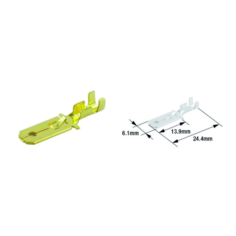 Terminales de cable macho TOURMAX tipo 250