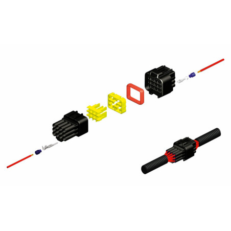 BIHR 6 plugs end set Connectors 090 FRKW OE Type - 5 sets