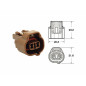 Terminal de cable hembra serie 090 SMTO BIHR tipo original 2 via marrón - 5 uds
