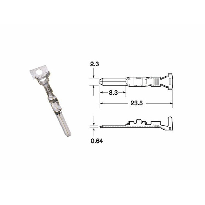 BIHR Femelle Connector 090 SMTO series Ø0,85mm²/1,25mm² - 50pcs - 1101A0006
