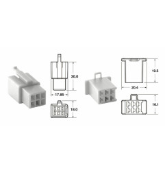 BIHR 6 plugs end set Connectors 110 ML OE Type Ø0,5mm²/0,85mm² - 5 sets