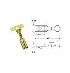 Pin weiblich ML Ø0,85/1,25 - x50 BIHR