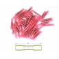 Conector punta-punta termorretráctil BIHR Ø0,5/1,5mm² - 50 uds transparente rojo